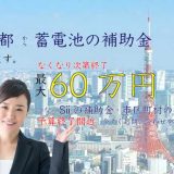 東京都から蓄電池の補助金もらえます。