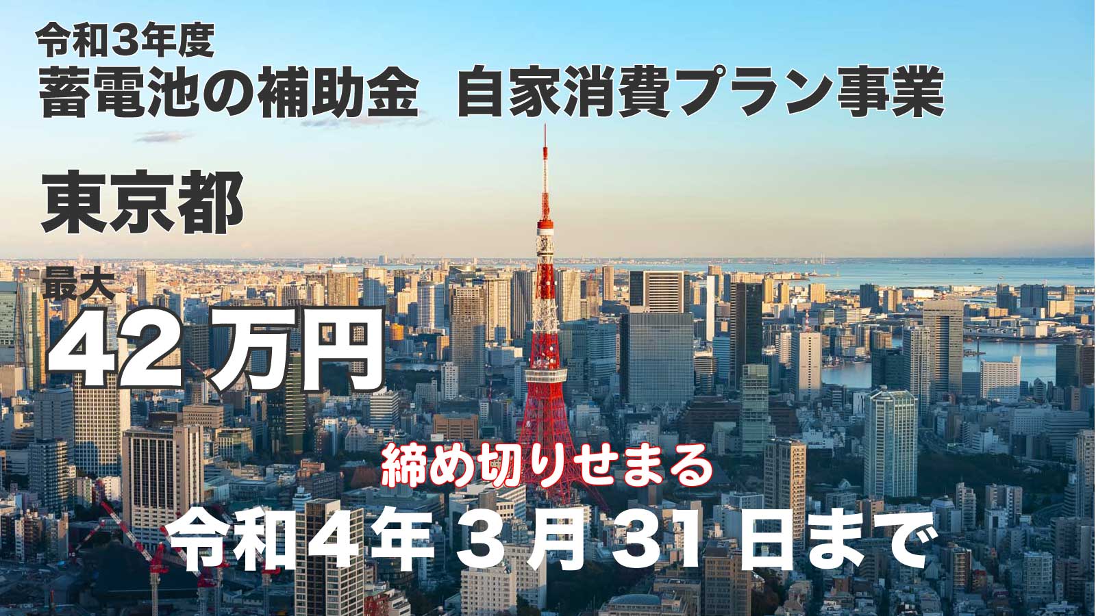 令和3年度東京都の蓄電池の補助金 23区 国 都道府県 市町村 ソーラー 蓄電池通信 令和3年度東京都の蓄電池の補助金 23区 国 都道府県 市町村 ソーラー 蓄電池通信