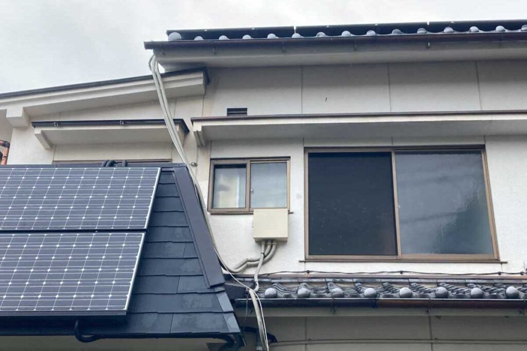 呉市太陽光発電故障修理前