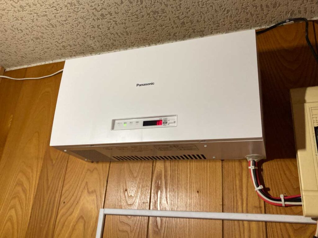 竹原市太陽光発電の修理後パワーコンディショナー